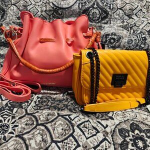 Badgley Mischka *FALL BUNDLE* - Coral & Yellow Crossbody